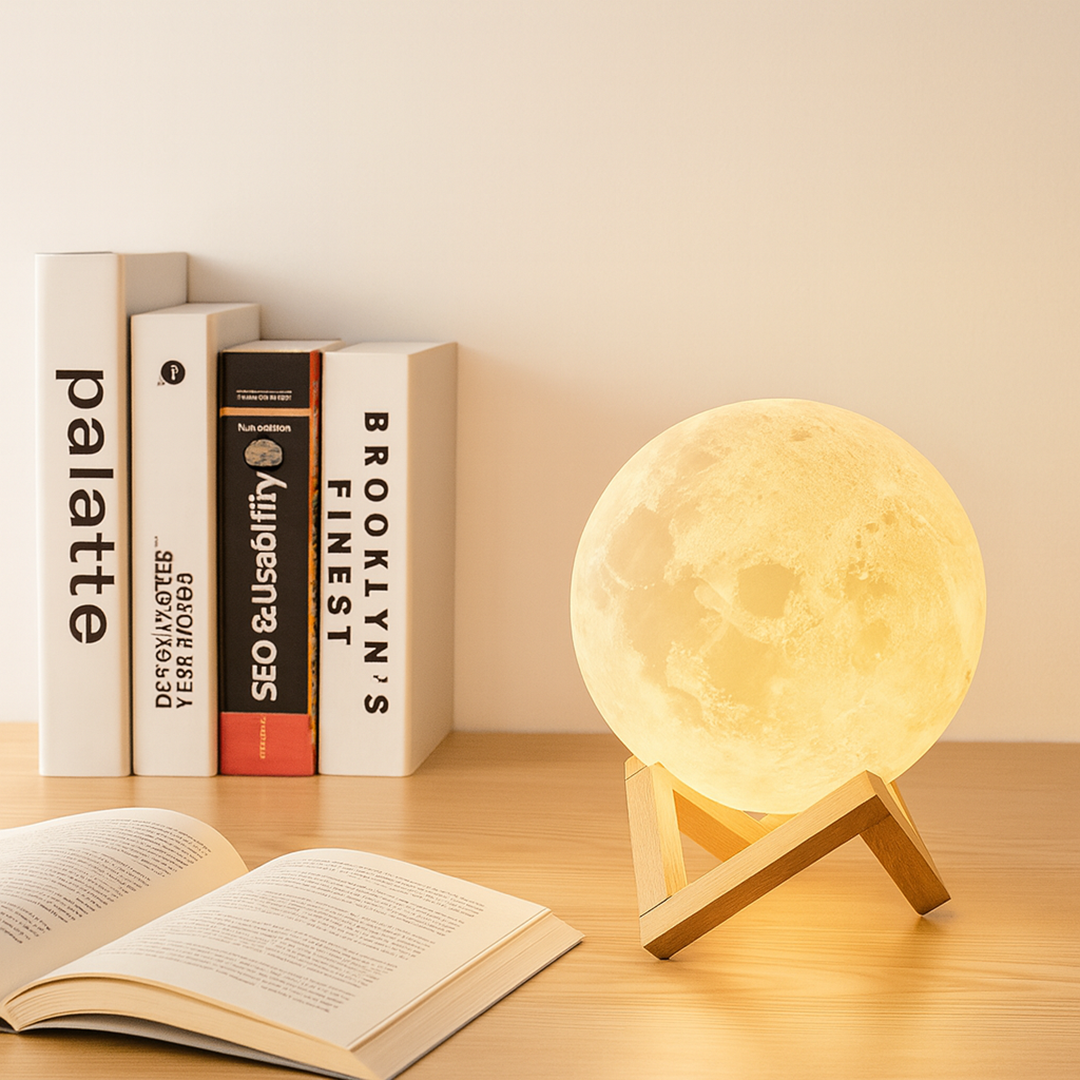 Rechargeable Lunar Lamp Touch Control