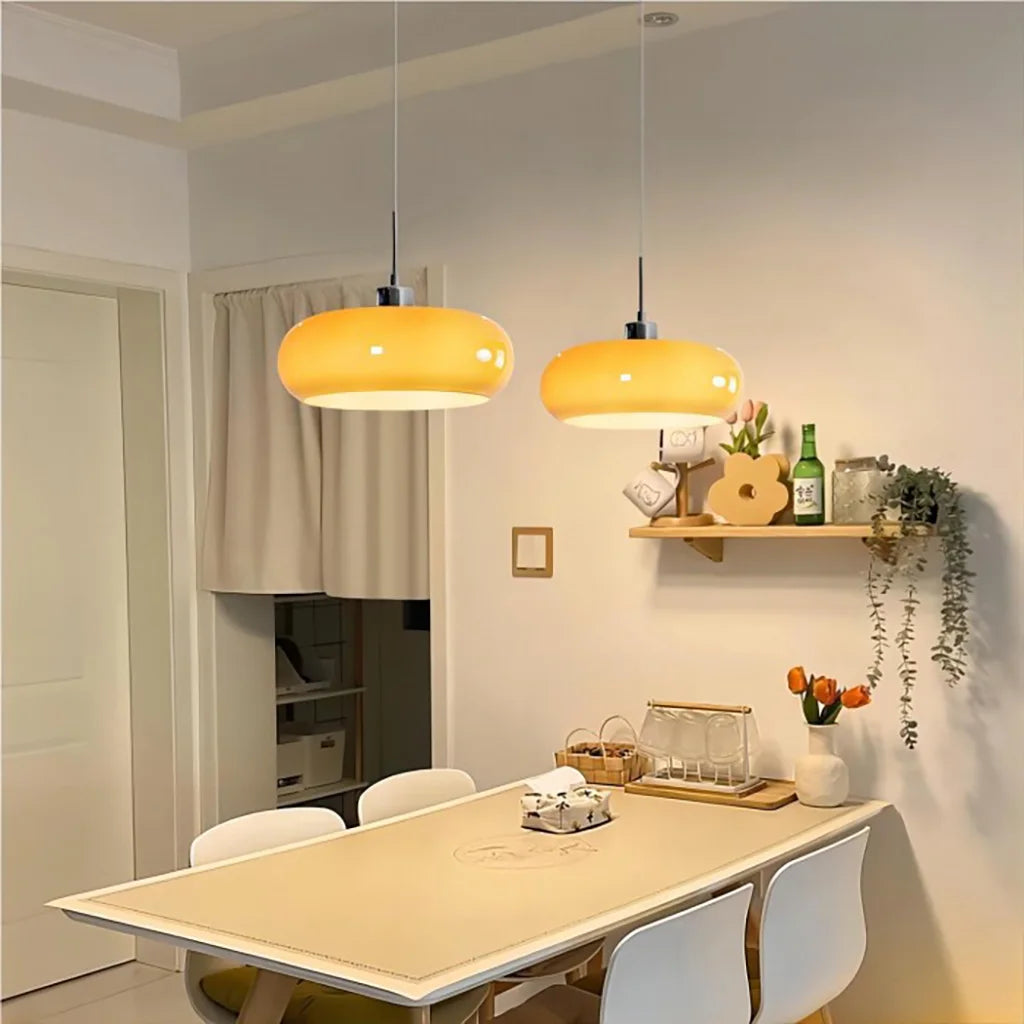 Glass Round Pendant Light
