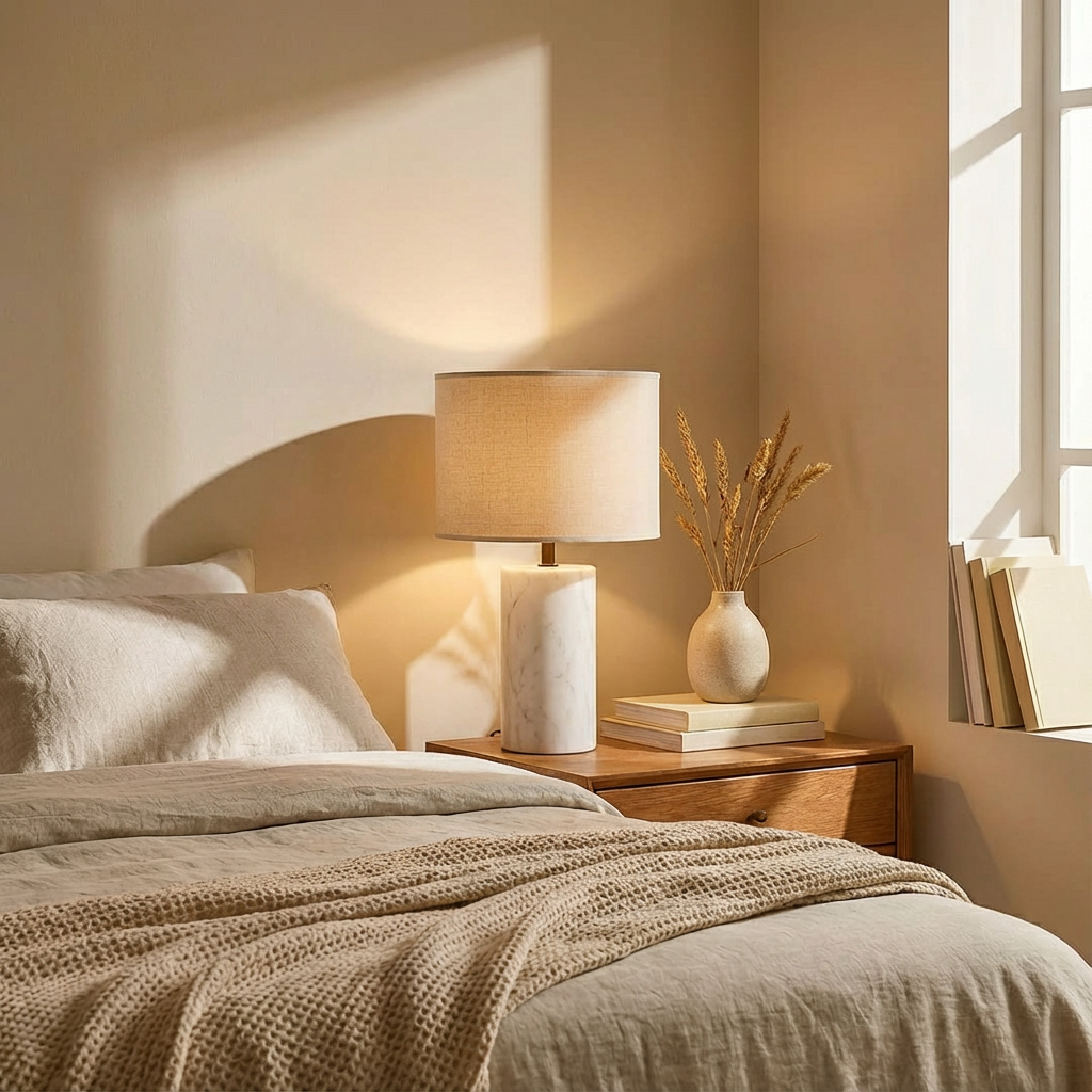 Marble Haven | Minimalist Table Lamp