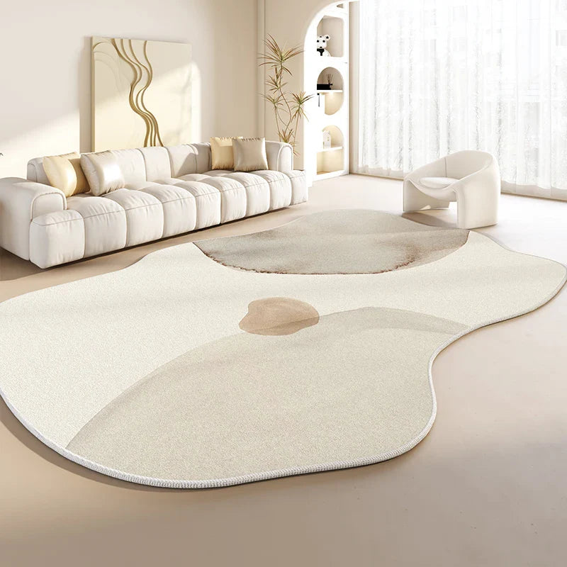 Japanese Style Irregular Plush Rug Non-Slip