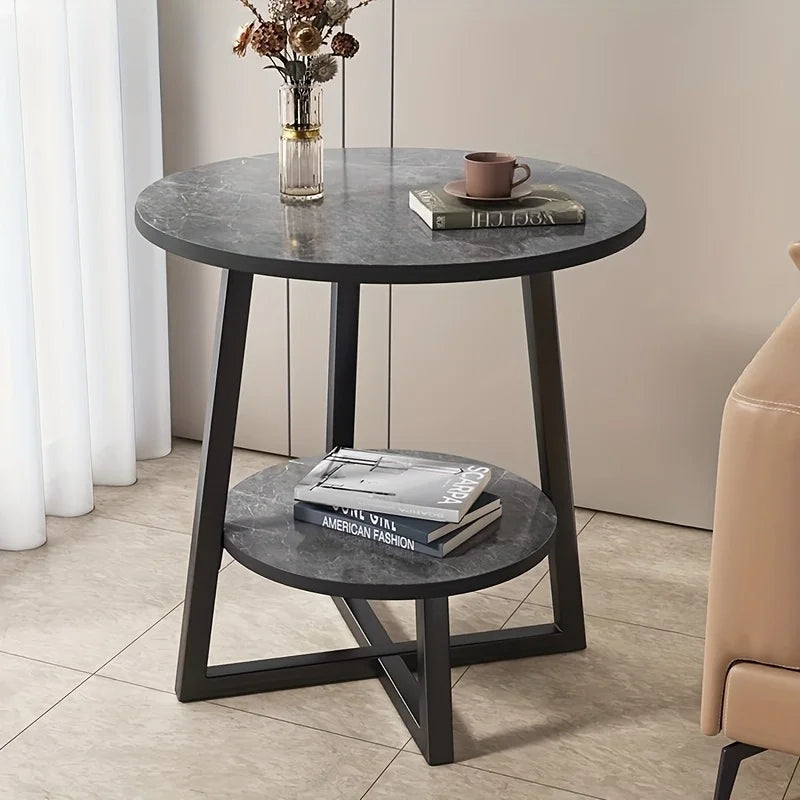 Modern Two-Tier Side Table