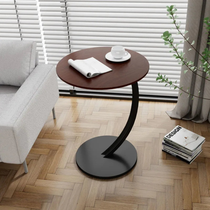 Modern Round Side Table – Heavy Duty Metal End Table