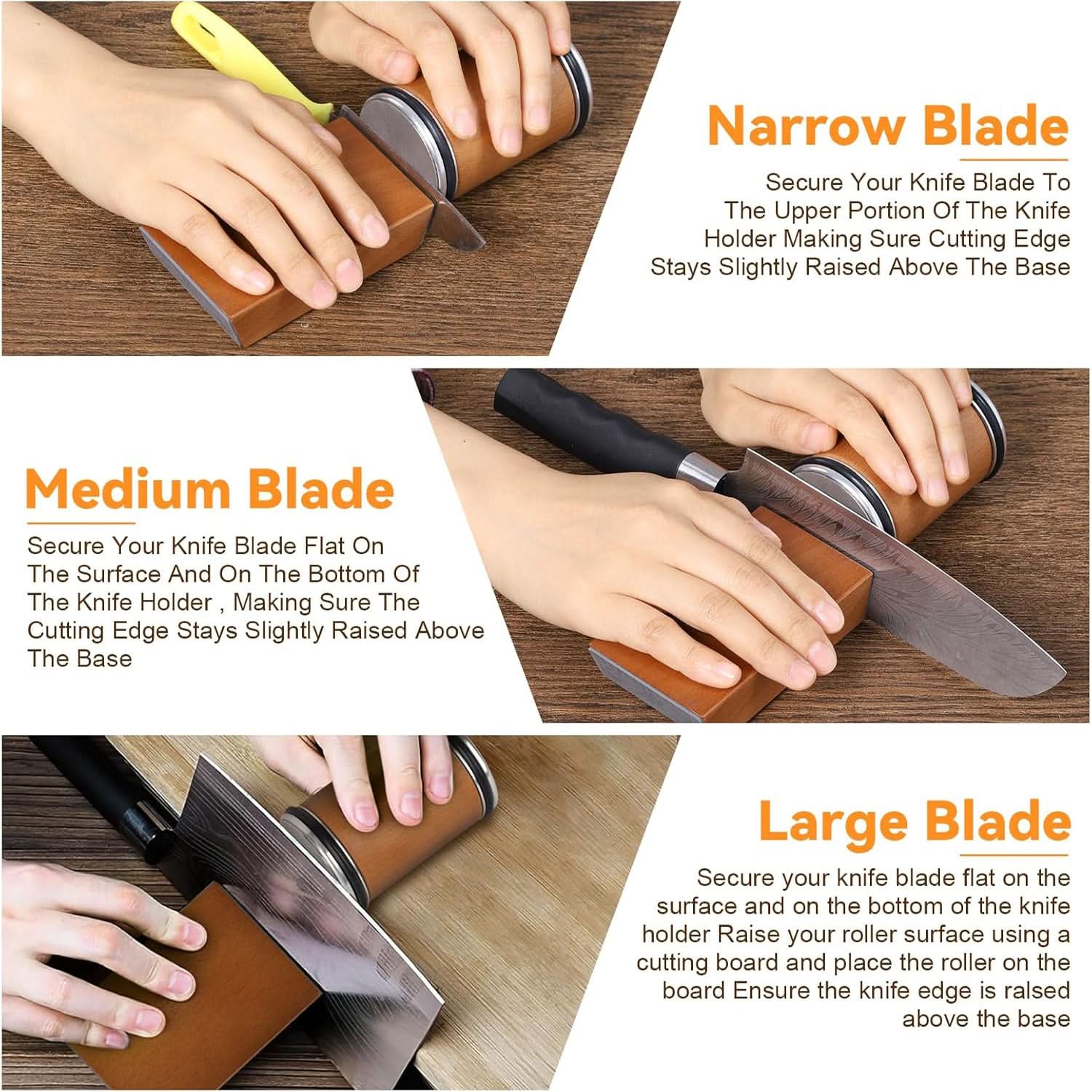 Professional Knife Sharpener with Diamond Coating for Precise Sharpening