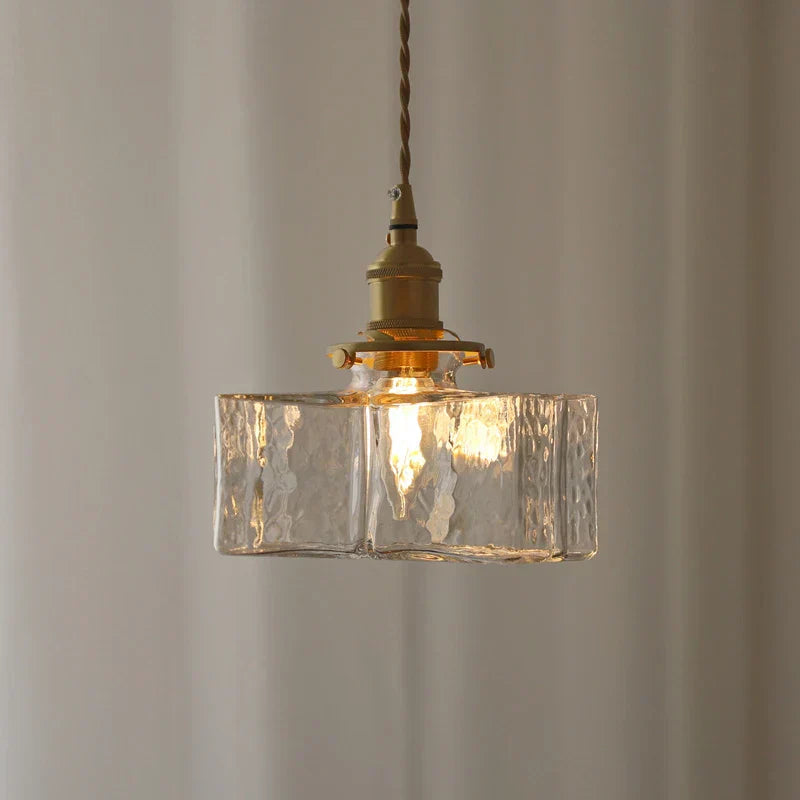 Modern Square Glass Pendant Lamp