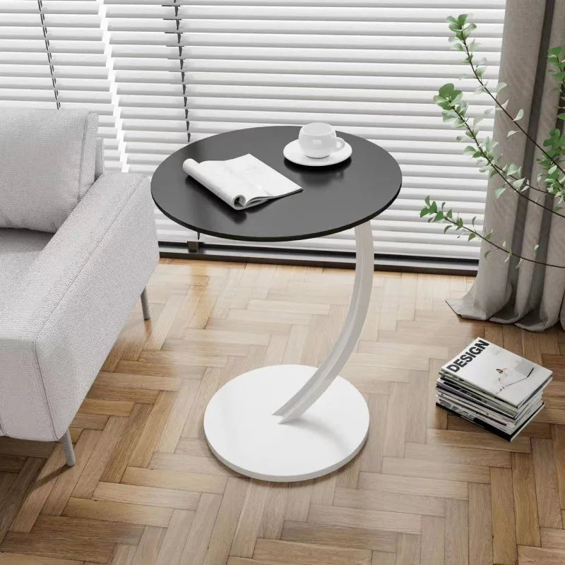 Modern Round Side Table – Heavy Duty Metal End Table