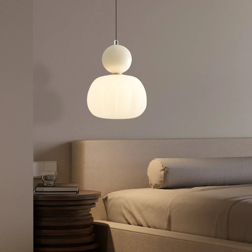 Cream Art Deco Pendant Light