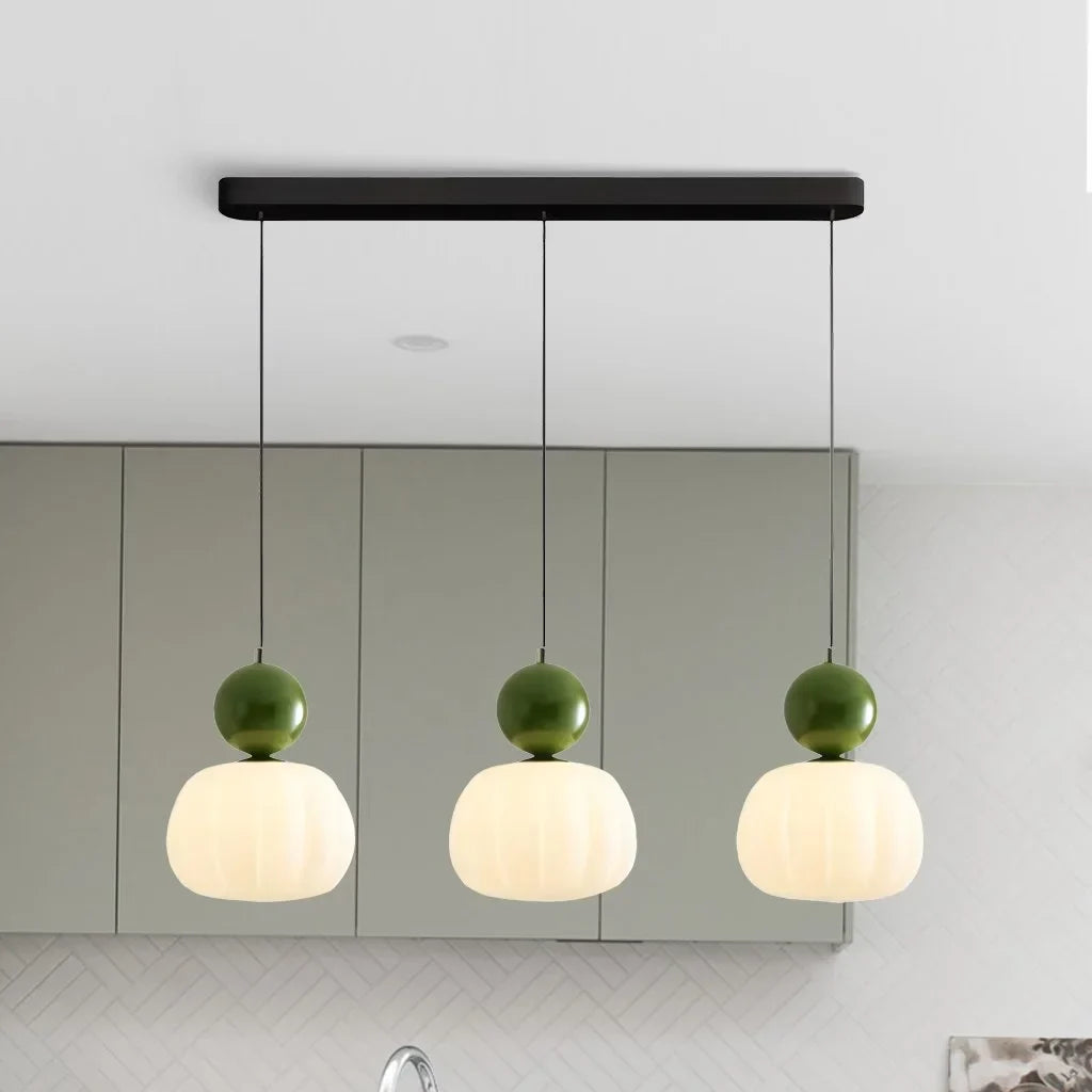 Cream Art Deco Pendant Light