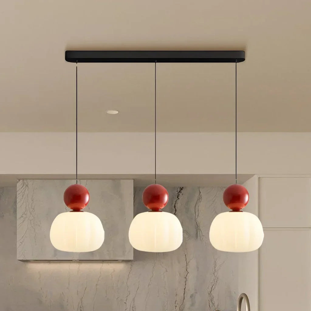 Cream Art Deco Pendant Light
