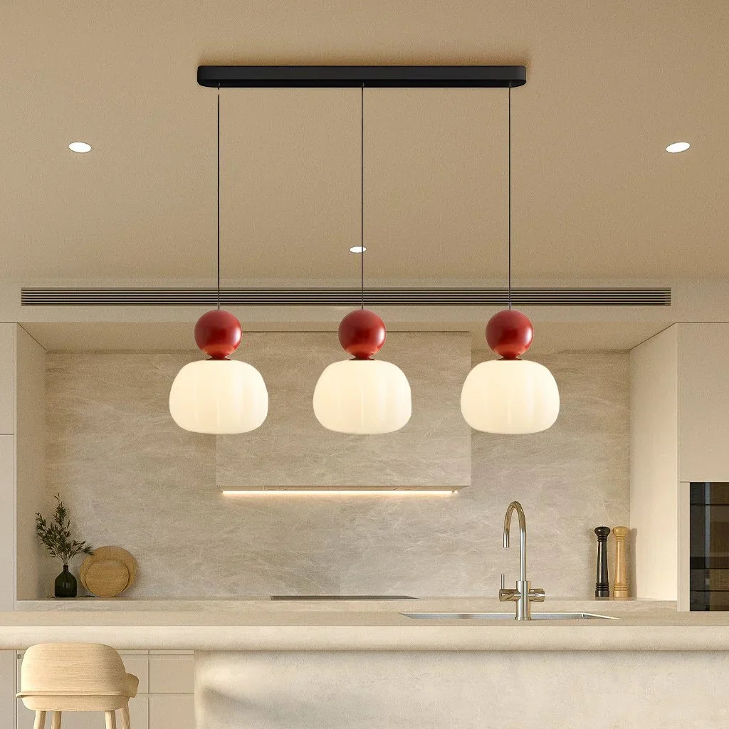 Cream Art Deco Pendant Light
