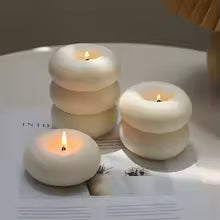 Donut Aromatherapy Candle Round Smokeless