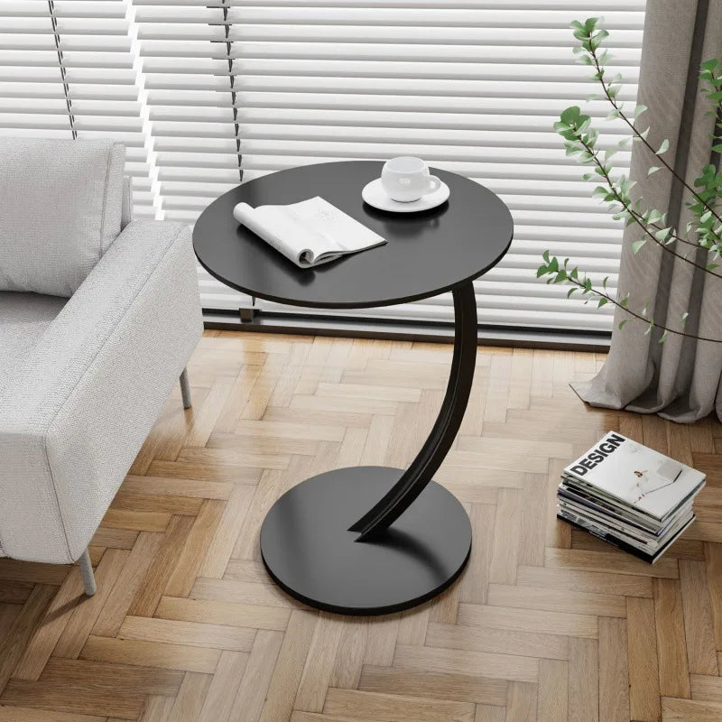 Modern Round Side Table – Heavy Duty Metal End Table
