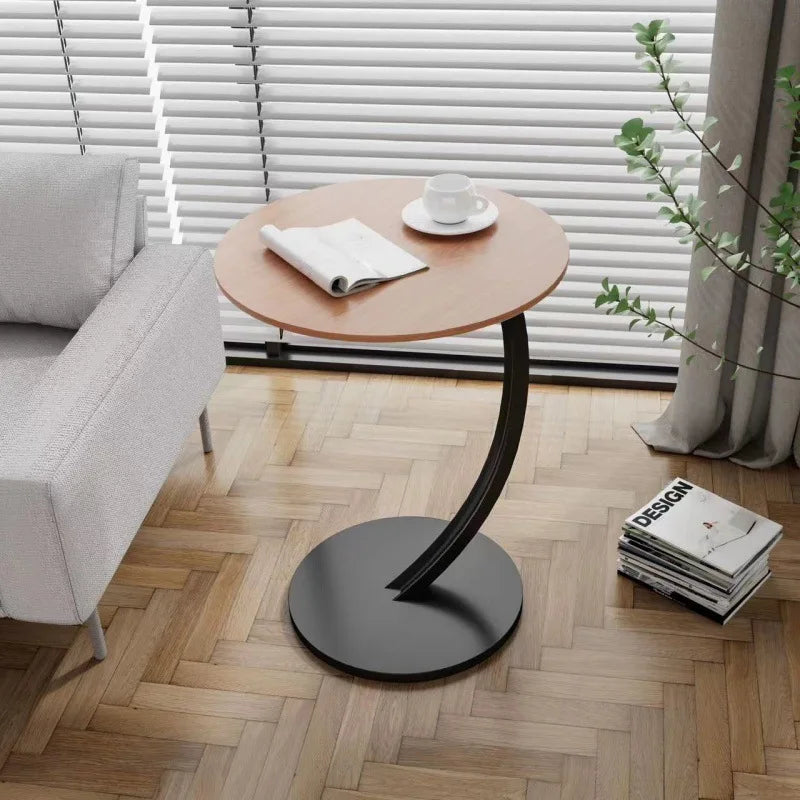 Modern Round Side Table – Heavy Duty Metal End Table