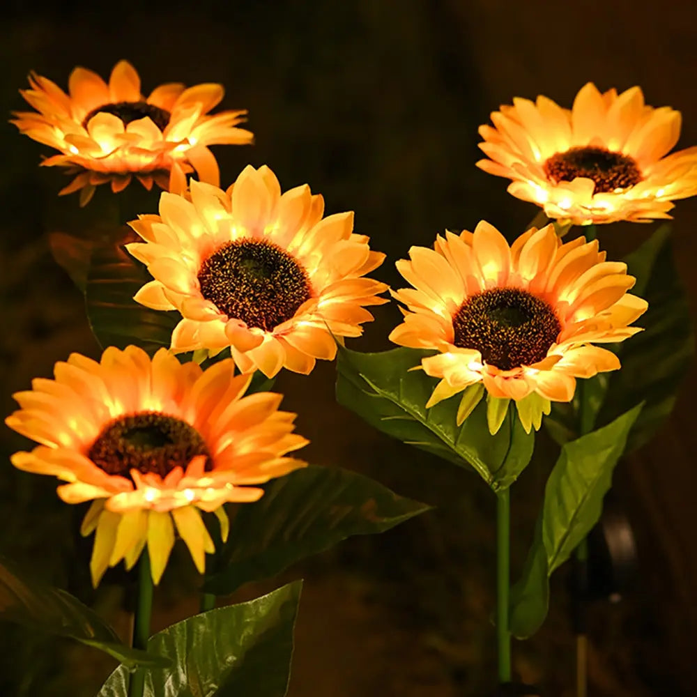 Waterproof Solar Sunflower Outdoor Lamp