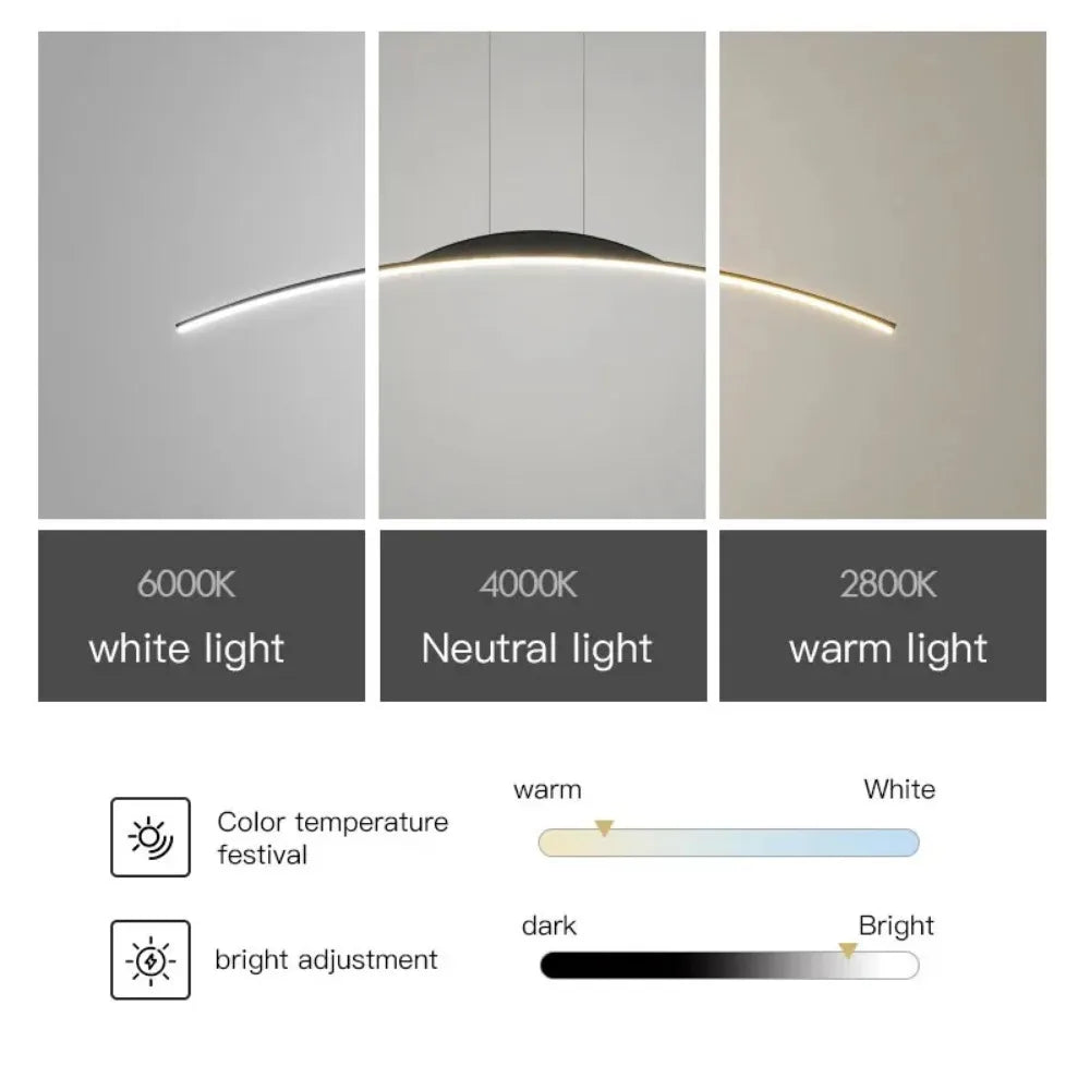 Modern LED Pendant Light for Dining Room, Kitchen, and Living Room