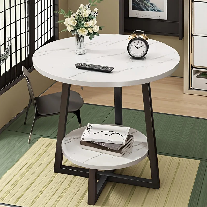 Modern Two-Tier Side Table