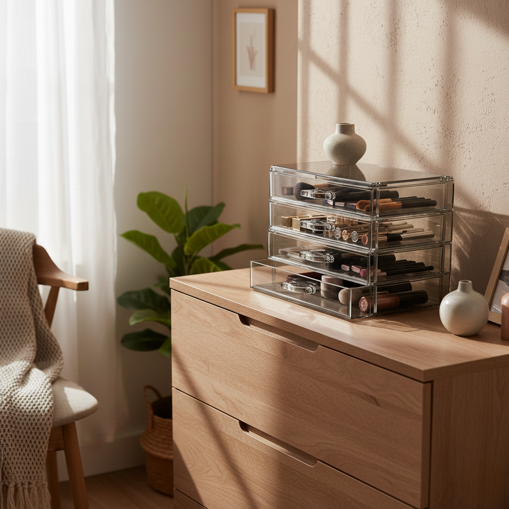 Modular Acrylic Cosmetic Drawers