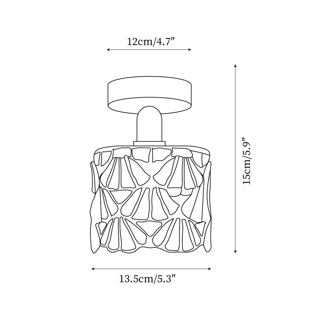 Stained Glass Ceiling Light