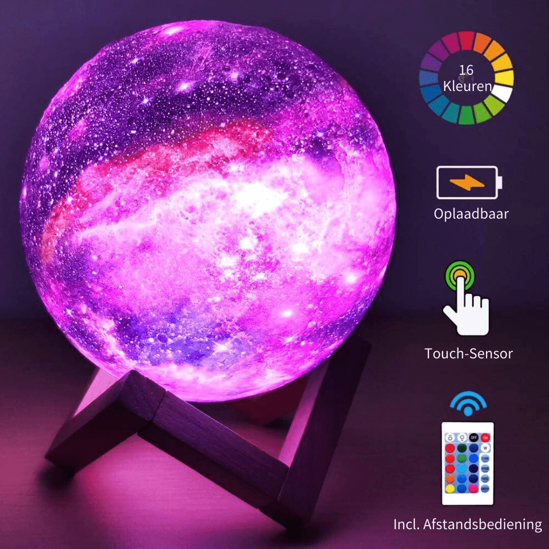 Wireless 3D Moon Lamp