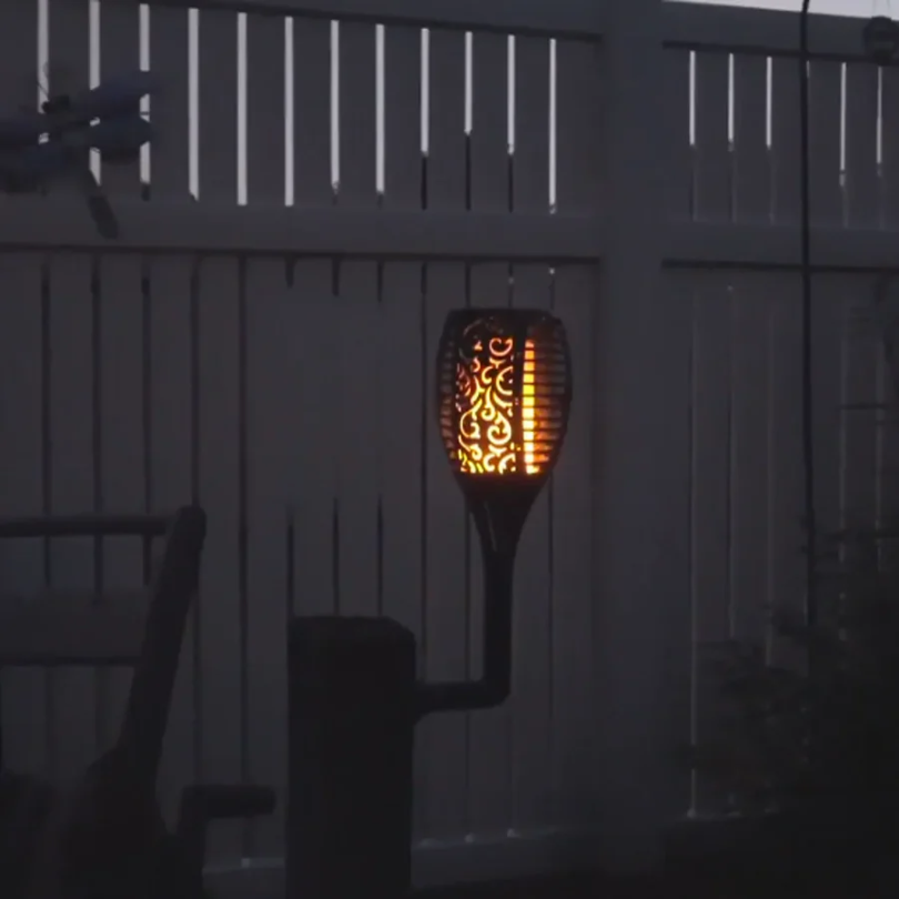 Solar Flame LED Lighting