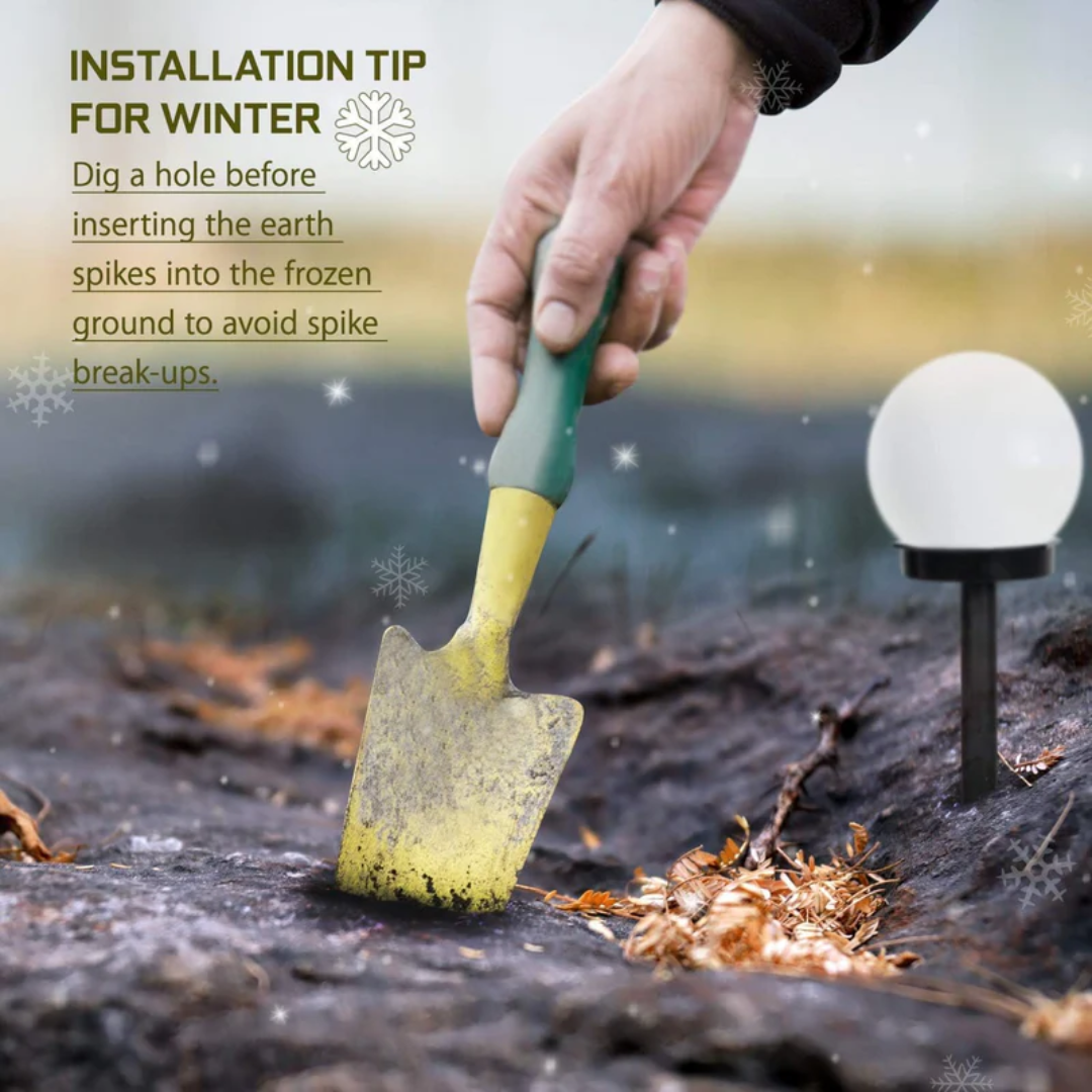 Deluxe Solar Garden Lights in Orb Shape