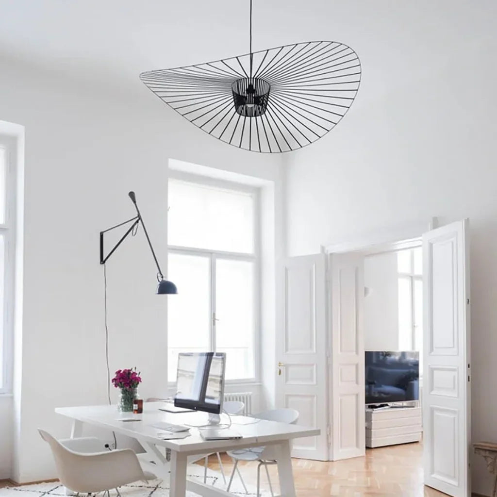 Vertigo Modern Straw Hat Pendant Light