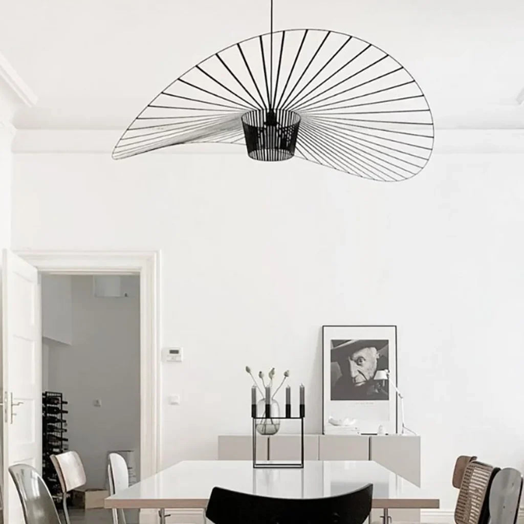 Vertigo Modern Straw Hat Pendant Light