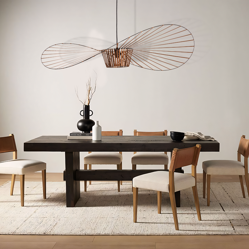 Vertigo Modern Straw Hat Pendant Light