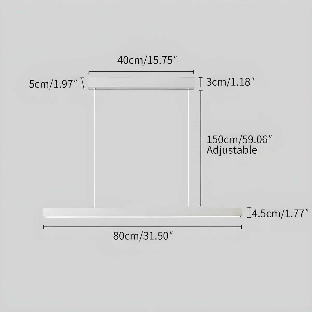 Linear Minimalistic Pendant Light