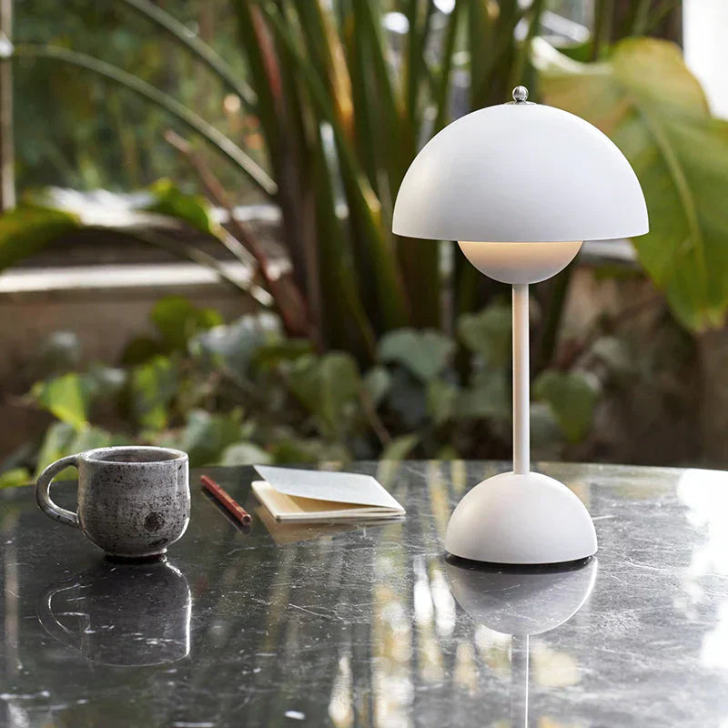 Dome Table Lamp - Minimalist Mushroom Silhouette Light