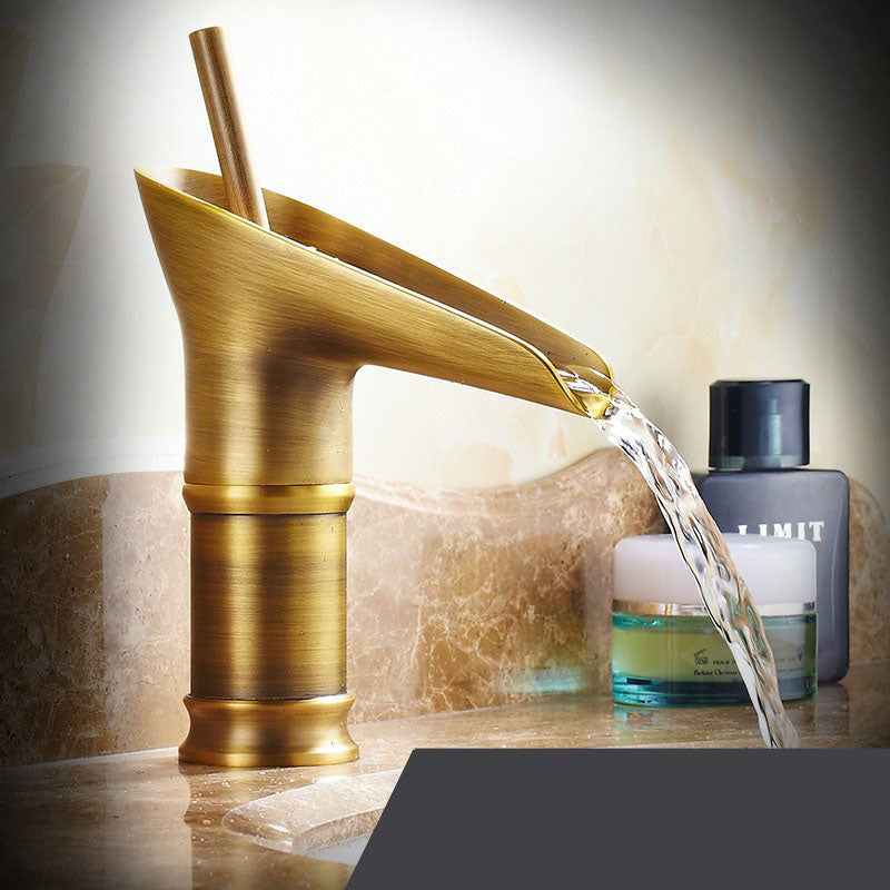 Single Lever Retro Waterfall Tap for Modern Basin