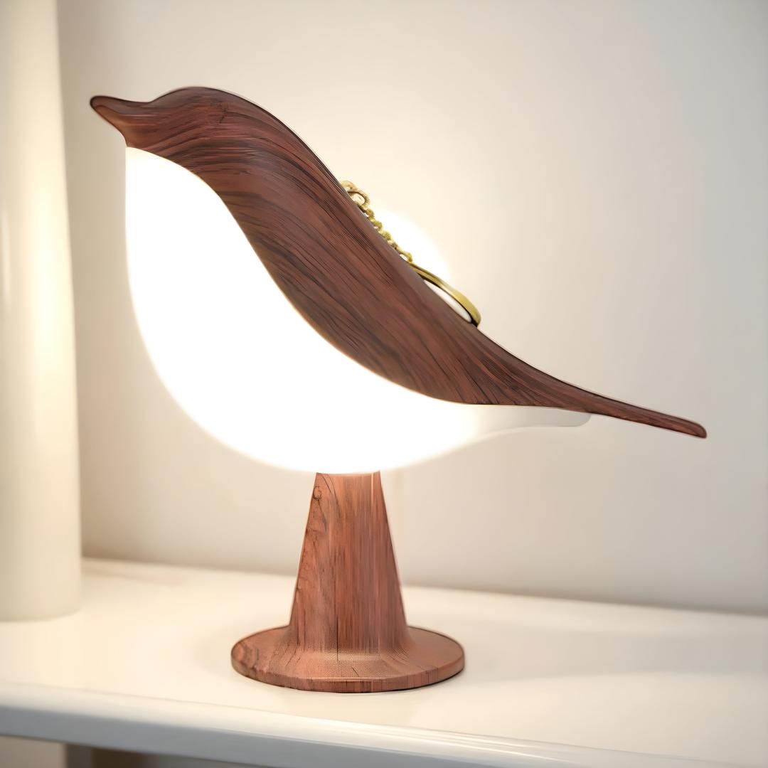 LED Lamp with Modern Bird Design