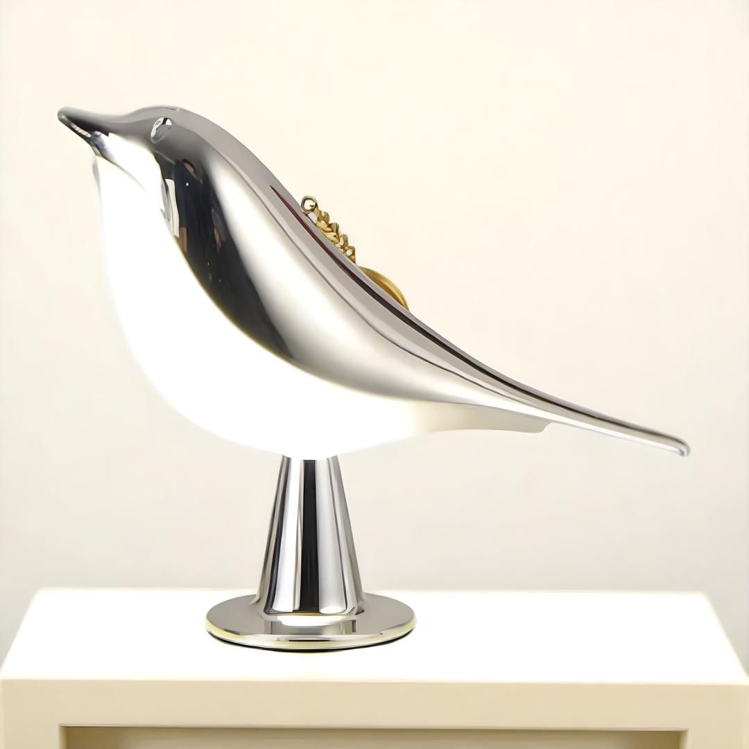 LED Lamp with Modern Bird Design