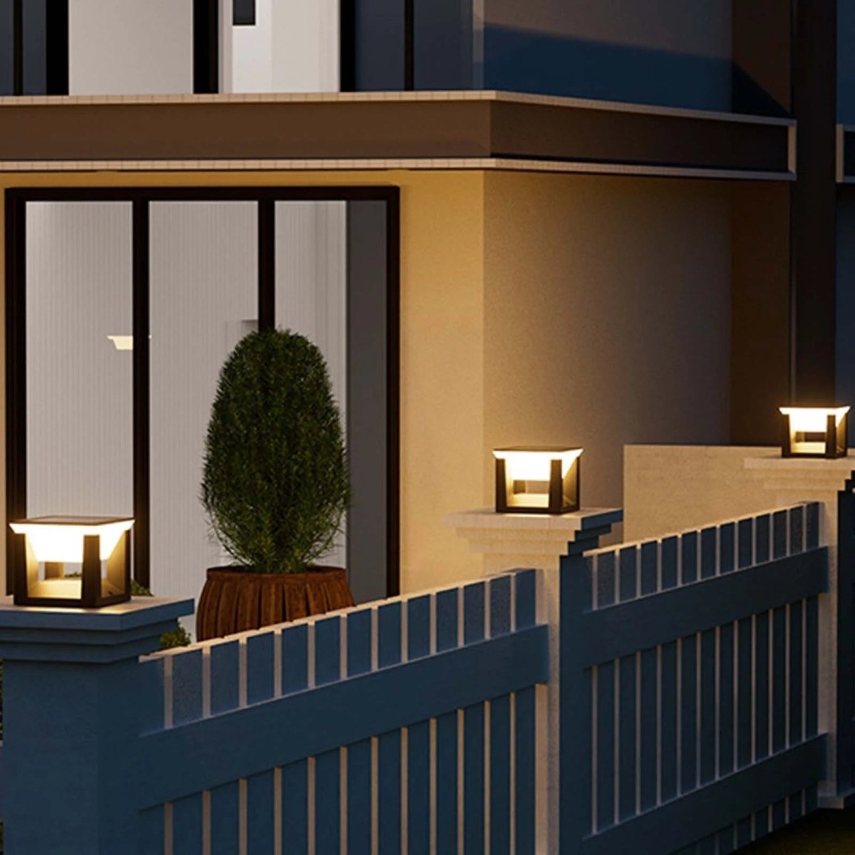 Square Solar Outdoor Lamp
