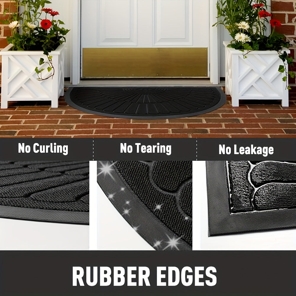 Sustainable Rubber Door Mat Non-Slip for Indoor and Outdoor