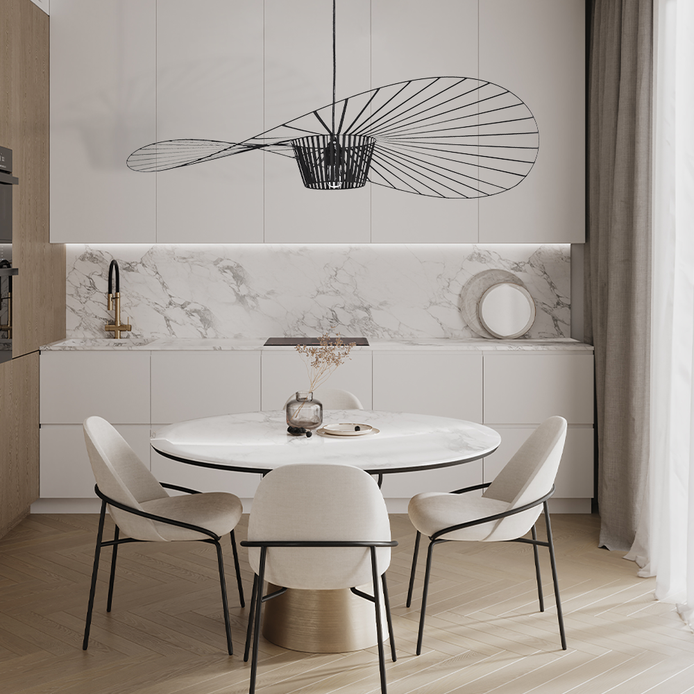 Vertigo Modern Straw Hat Pendant Light