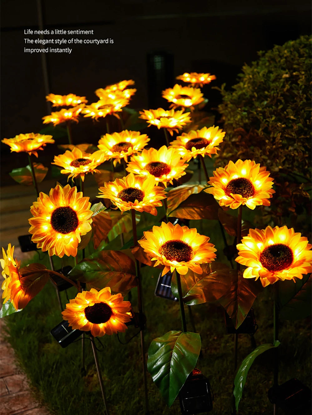 Waterproof Solar Sunflower Outdoor Lamp