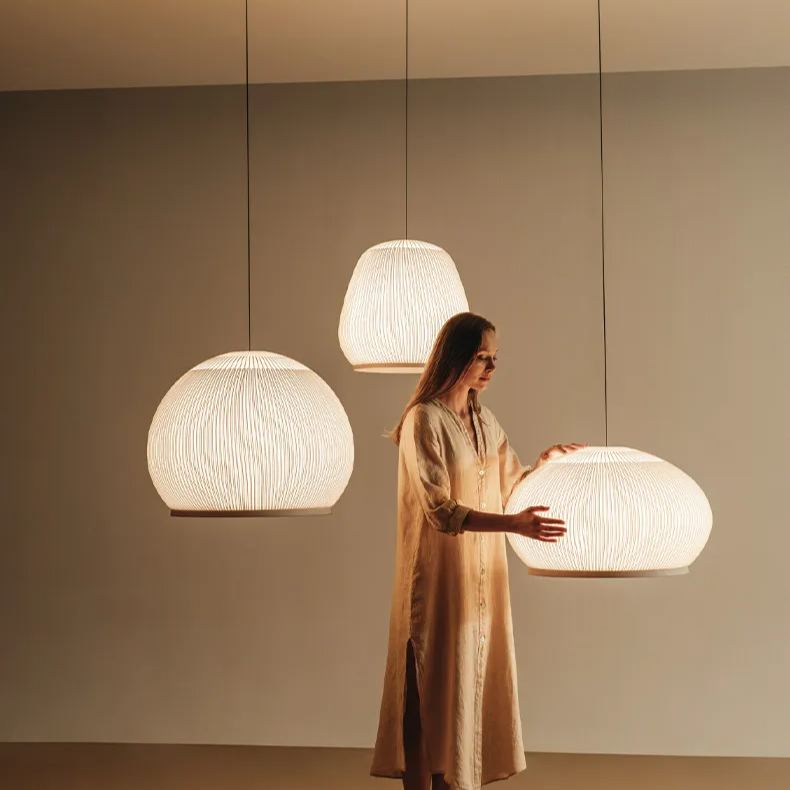 Minimalist Zen Hanging Lamp - Scandi Style Interior Pendant