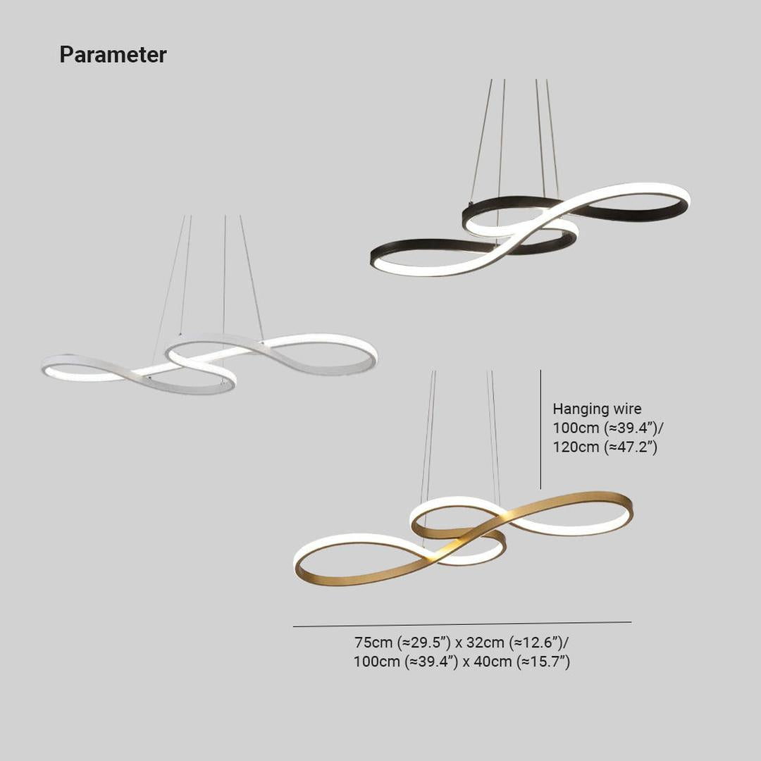 Modern LED Pendant Lamp with Musical Notes