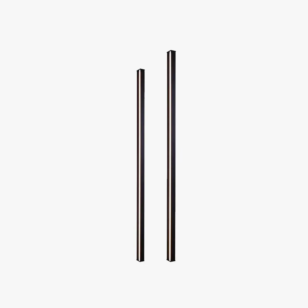 Edge minimalist linear LED wall lamp metal and acrylic
