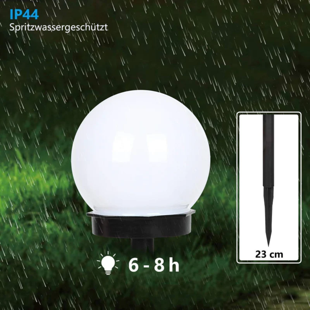 Deluxe Solar Garden Lights in Orb Shape