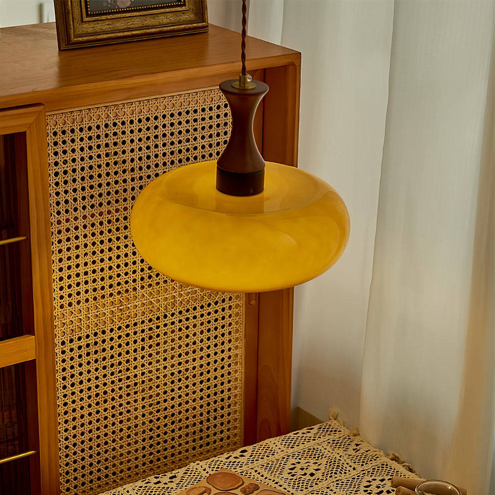 Modern Round Pendant Light – Circular Overhead Ceiling Lamp
