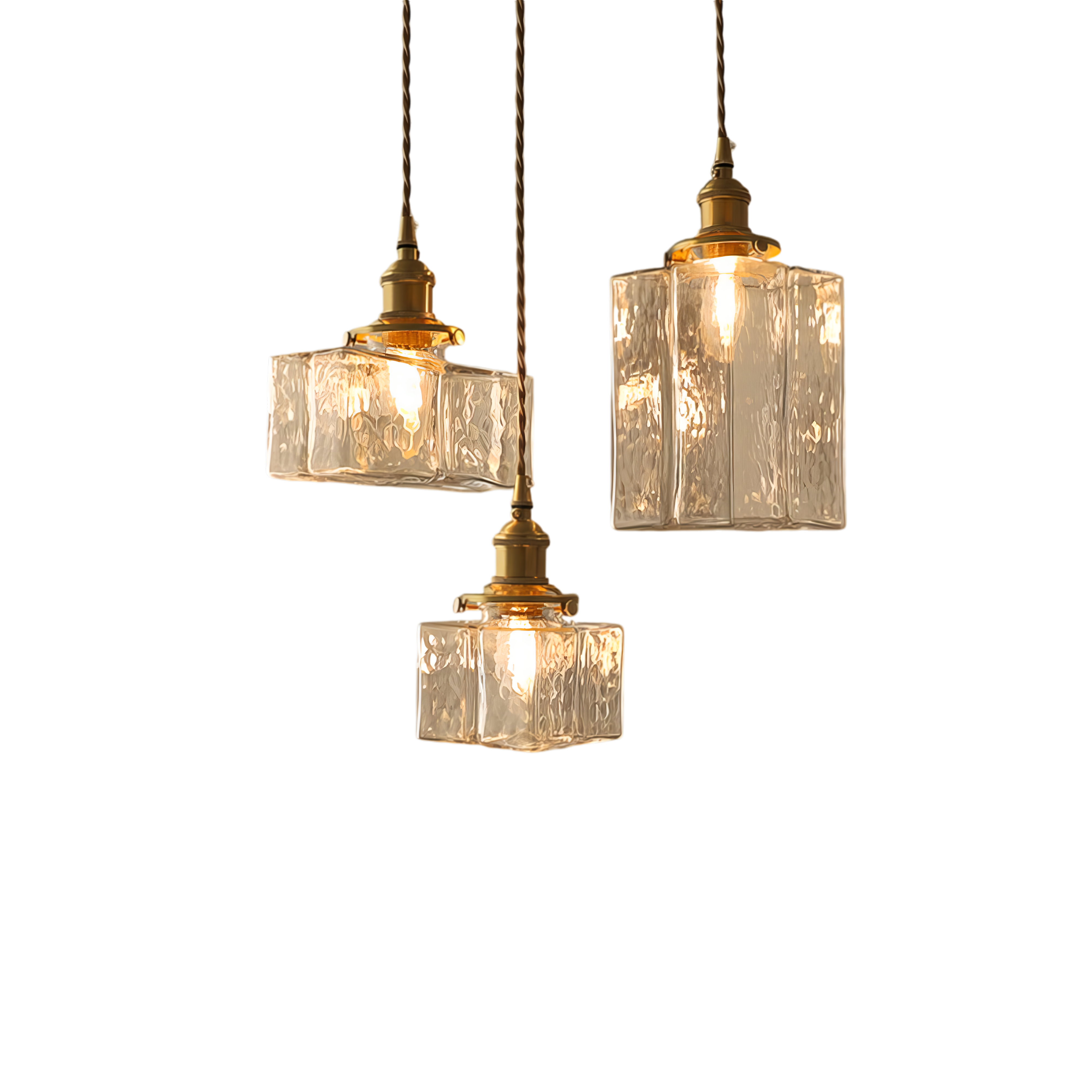 Modern Square Glass Pendant Lamp