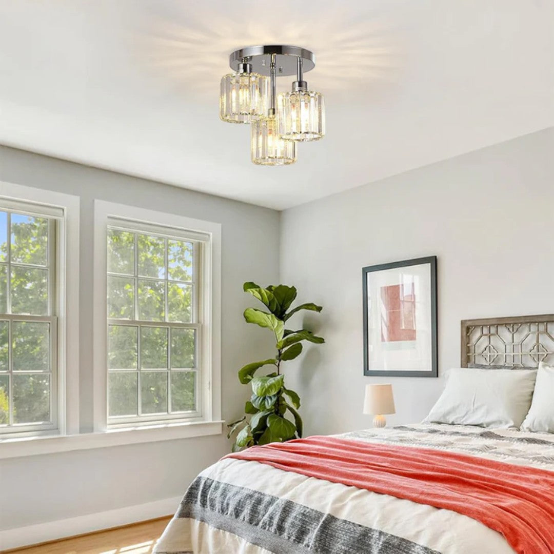 Glass Ceiling Lamp Semi-Matt Mounting