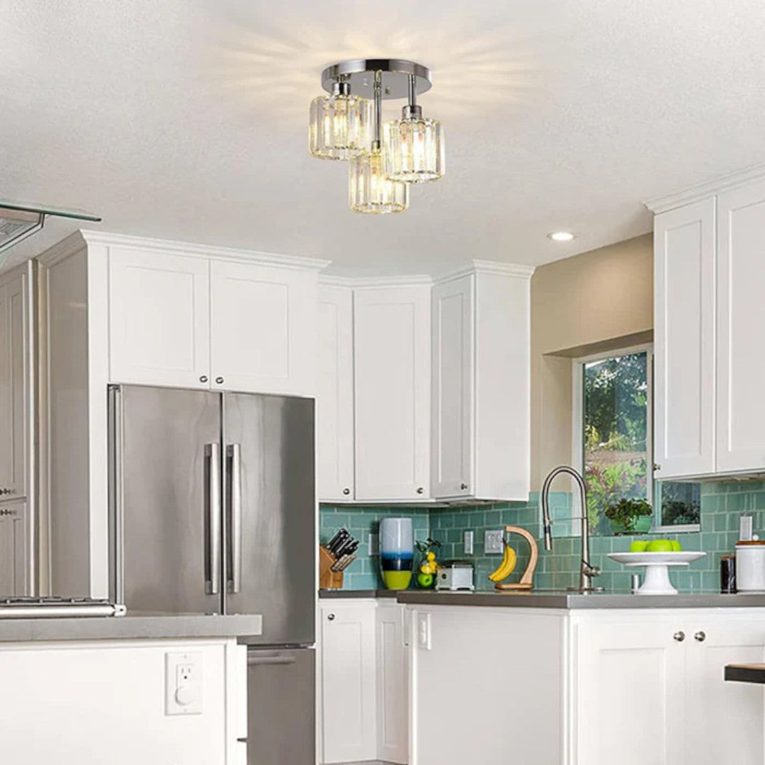 Glass Ceiling Lamp Semi-Matt Mounting