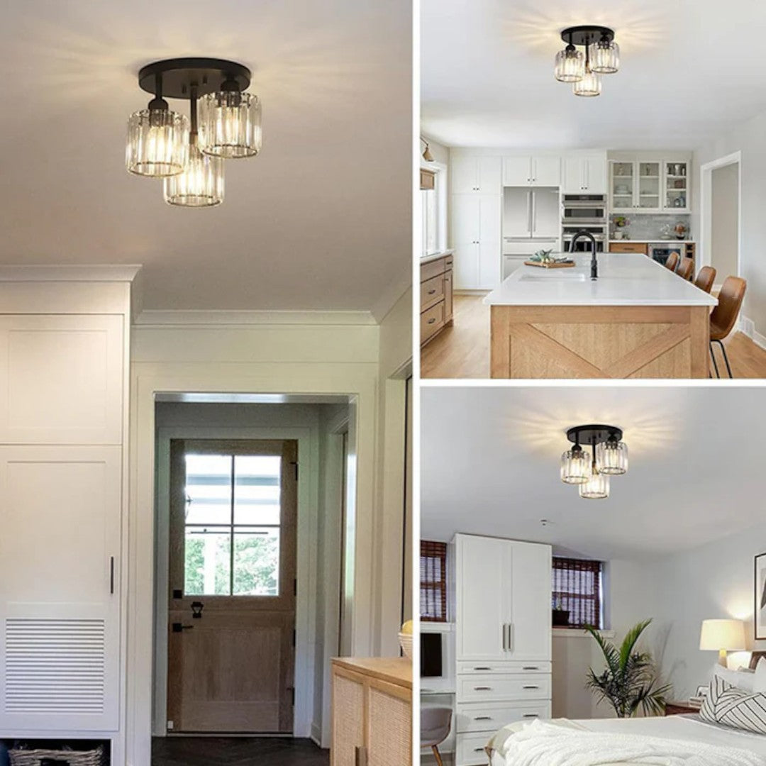 Glass Ceiling Lamp Semi-Matt Mounting