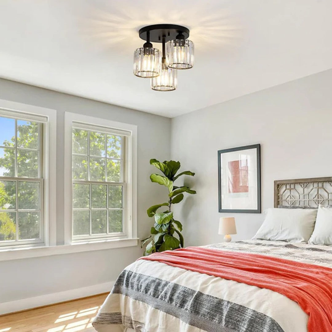 Glass Ceiling Lamp Semi-Matt Mounting