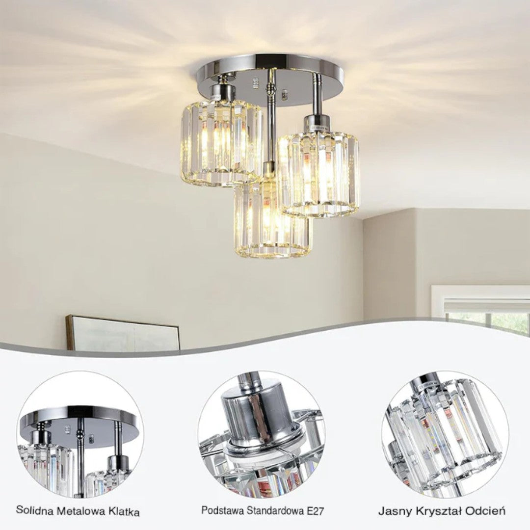 Glass Ceiling Lamp Semi-Matt Mounting