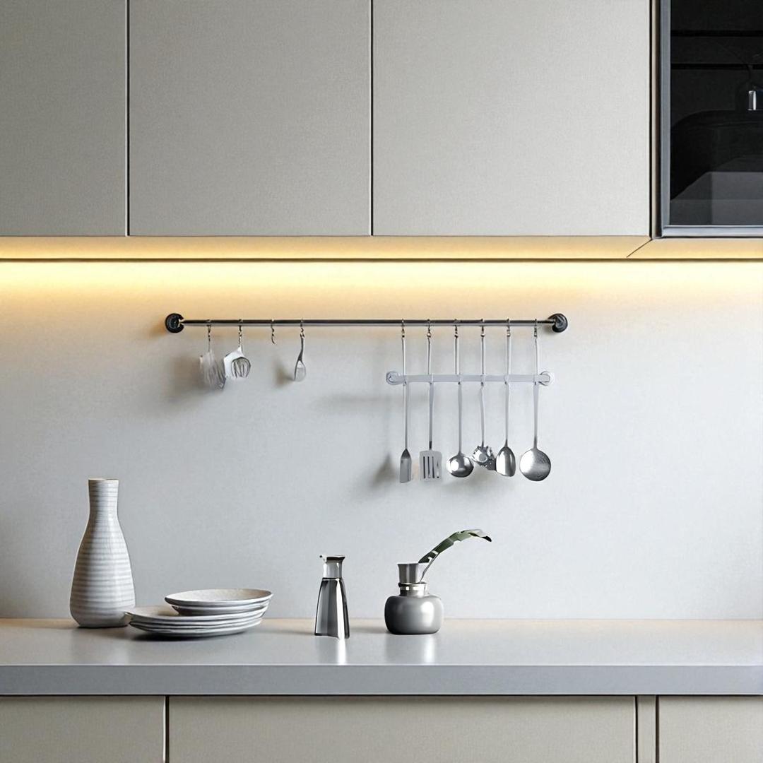 Slim LED Under Cabinet Task Lighting for Kitchen Countertops