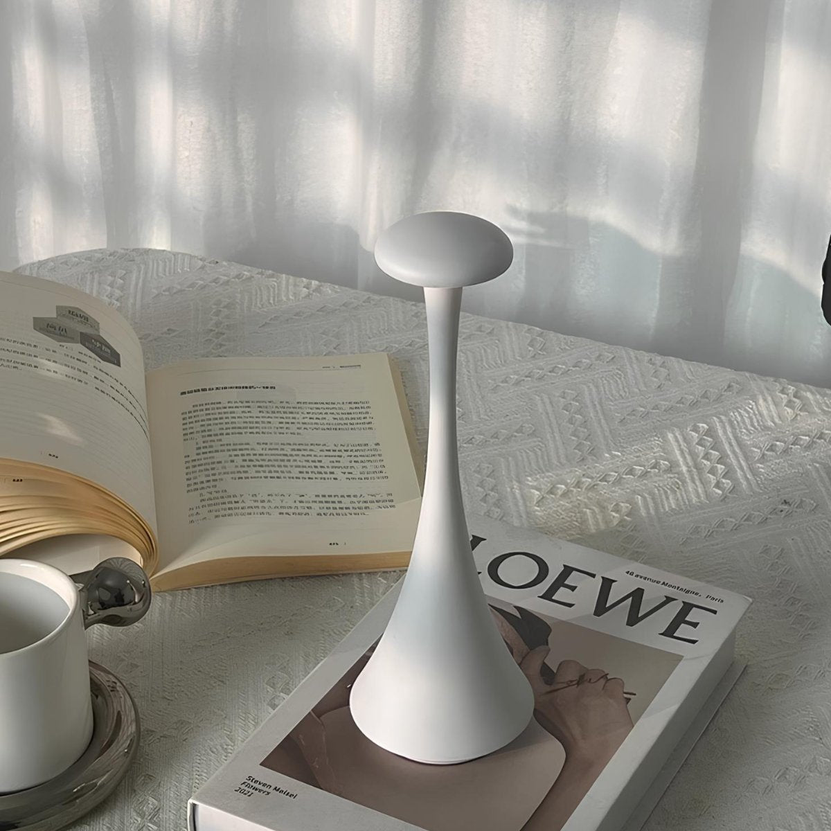 Minimalist Table Lamp - Modern Bedside Nightstand Light