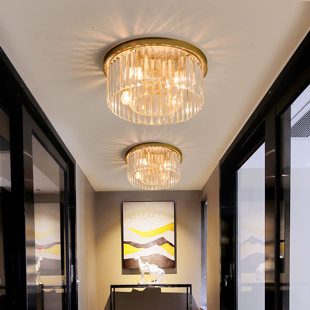 Modern Round Ceiling Light – Fixed Flush Mount LED Fixture